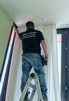 Lutron Motorized Blackout Curtains, San Diego